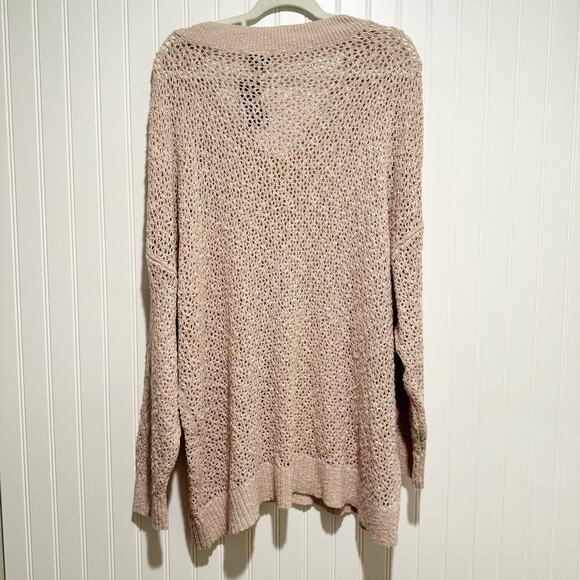 Torrid Beige Open Knit Sweater NEW Plus Size 3X - Picture 7 of 7